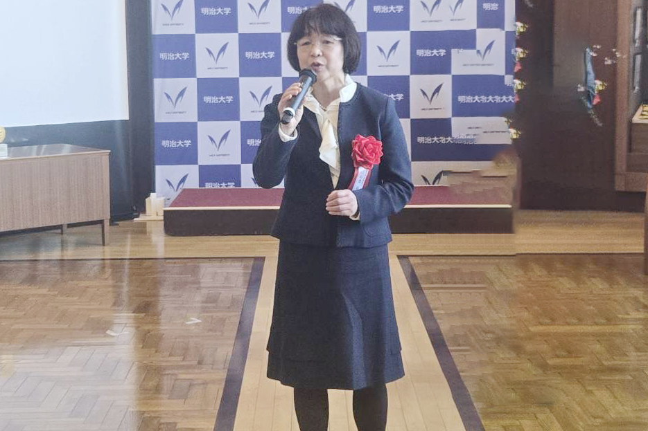 副学長（学務担当）・学生部長 石津 寿惠様による乾杯のご挨拶